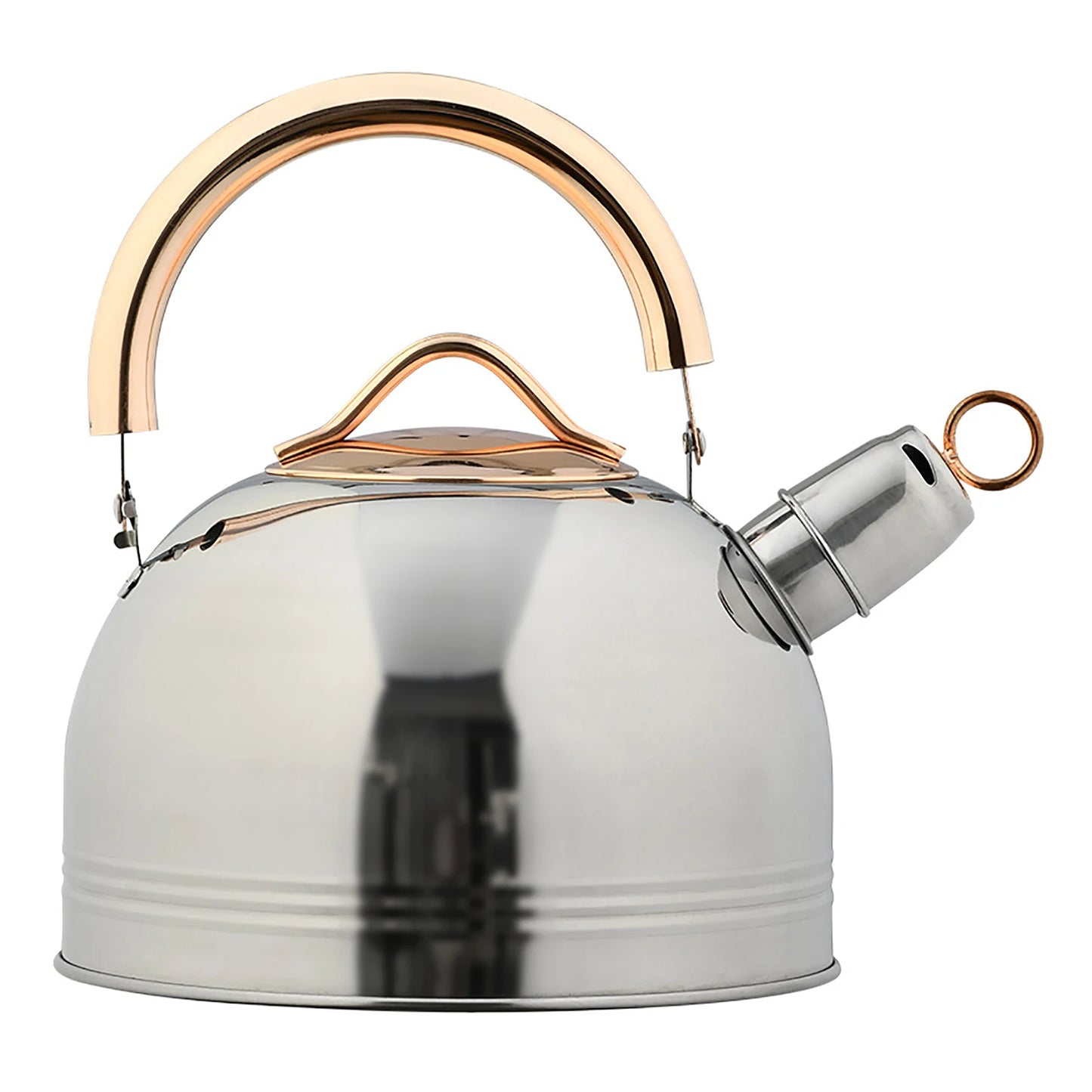 3L Tea Pot Whistling Kettle Stainless Steel Tea Kettle With Ergonomic Handle