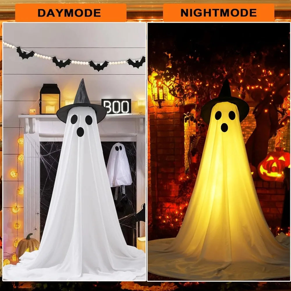 2 Packs Halloween Decorations Outdoor, Cute Halloween Decorations Indoor, Spooky Ghost Scary Ghosts Decor  for Yard Garden Home