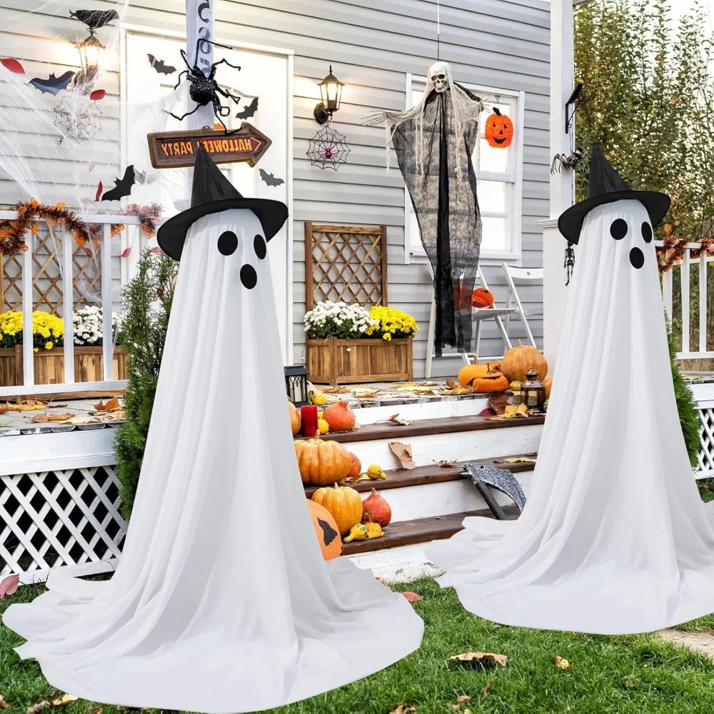 2 Packs Halloween Decorations Outdoor, Cute Halloween Decorations Indoor, Spooky Ghost Scary Ghosts Decor  for Yard Garden Home